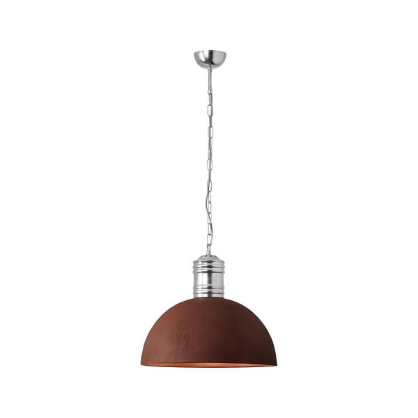 BRILLIANT Lampe Frieda Pendelleuchte 51cm rostfarbend   1x A60