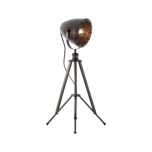 BRILLIANT Lampe Anit Tischleuchte schwarz stahl   1x A60