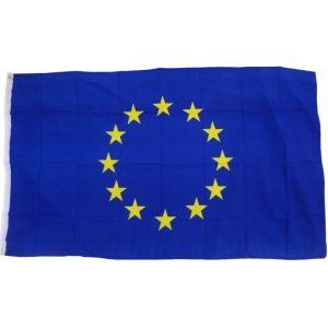 XXL Flagge Europa 250 x 150 cm Fahne mit 3 Ösen 100g/m² Stoffgewicht