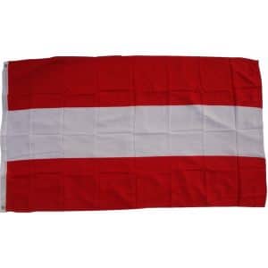 XXL Flagge Österreich 250 x 150 cm Fahne mit 3 Ösen 100g/m² Stoffgewicht