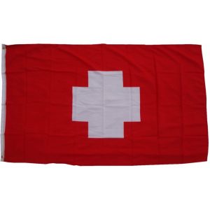 XXL Flagge Schweiz 250 x 150 cm Fahne mit 3 Ösen 100g/m² Stoffgewicht
