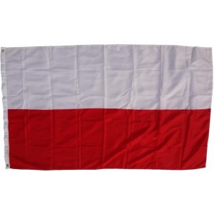 XXL Flagge Polen 250 x 150 cm Fahne mit 3 Ösen 100g/m² Stoffgewicht