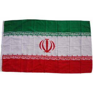 XXL Flagge Iran 250 x 150 cm Fahne mit 3 Ösen 100g/m² Stoffgewicht