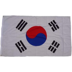 XXL Flagge Südkorea 250 x 150 cm Fahne mit 3 Ösen 100g/m² Stoffgewicht