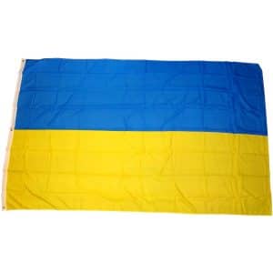 Flagge Ukraine 90 x 150 cm Fahne mit 2 Ösen 100g/m² Stoffgewicht