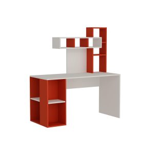 Schreibtisch Coral Weiß Rot