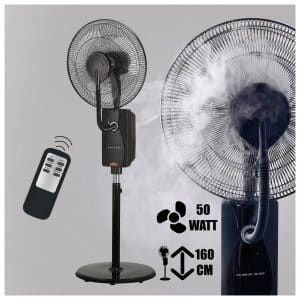MAUK 16" Ventilator mit Sprüh - Nebel - Kühlung 80W