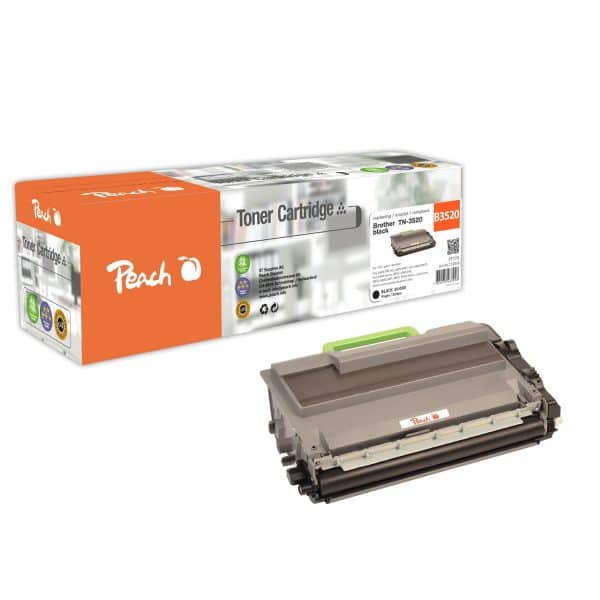 Peach B3520 Tonermodul XL bk ersetzt Brother TN-3520 für z.B. Brother HLL 6400 DW