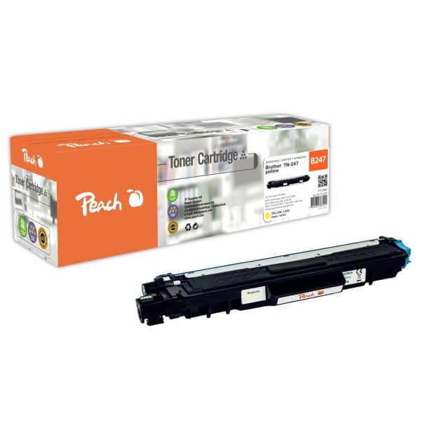 Peach B247Y Tonermodul XL ye ersetzt Brother TN-247Y für z.B. Brother DCPL 3550 CDW