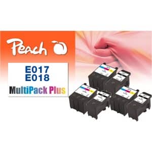 Peach E17 6 Druckerpatronen bk ersetzt Epson T017