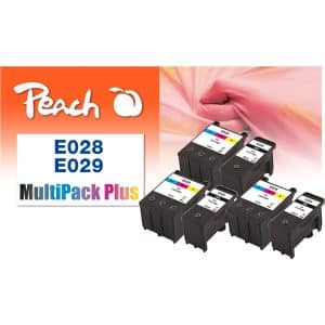 Peach E28 6 Druckerpatronen bk ersetzt Epson T028