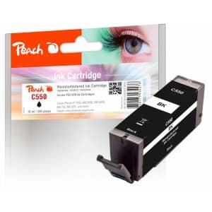 Peach C550PGBK Druckerpatrone bk ersetzt Canon PGI-550PGBK