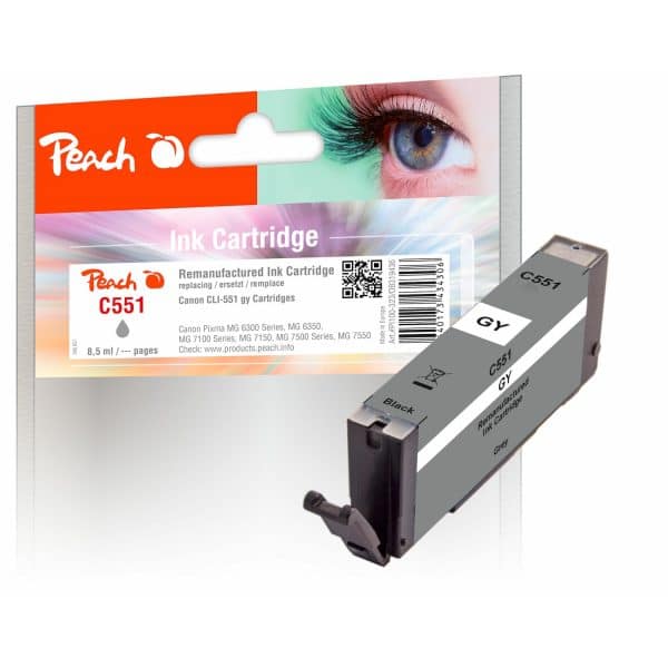 Peach C551GY Druckerpatrone gy ersetzt Canon CLI-551GY