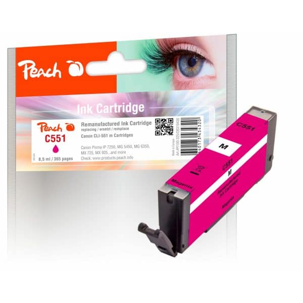 Peach C551M Druckerpatrone ma ersetzt Canon CLI-551M