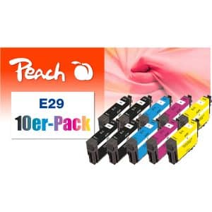 Peach E29 10 Druckerpatronen (2*bk