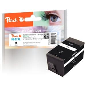 Peach H907XLbk Druckerpatrone XL bk ersetzt HP No. 907XL bk