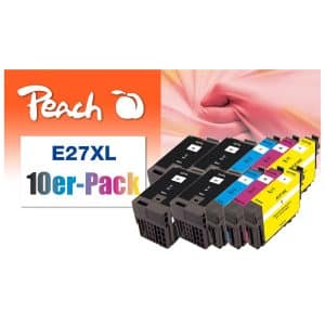Peach E27 10 Druckerpatronen XL (2*bk
