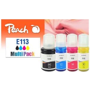 Peach E113 Spar Pack Druckerpatronen (bk