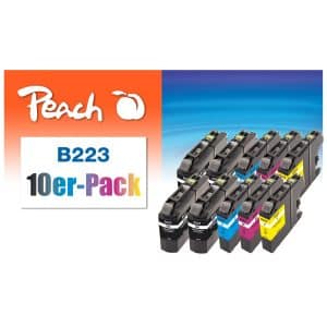 Peach B223VALBP 10 Druckerpatronen XL (4*bk