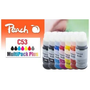 Peach C53 Spar Pack Plus Druckerpatronen (2*bk