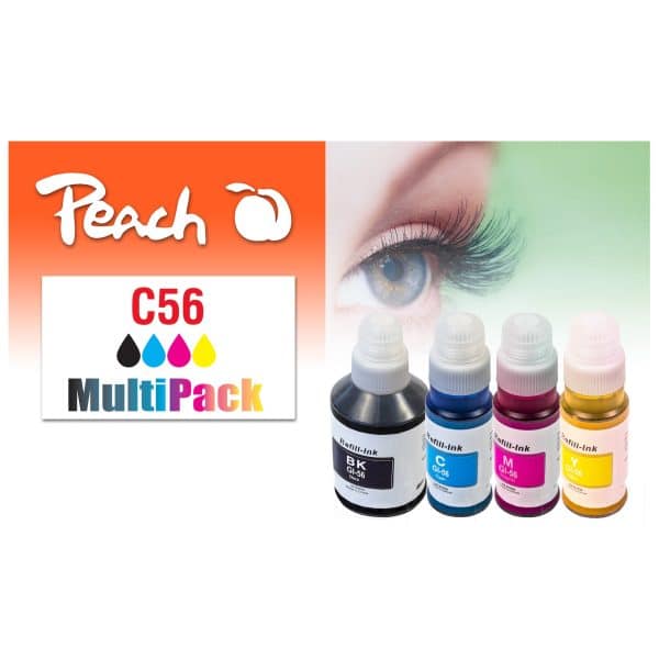 Peach C56 Spar Pack Druckerpatronen (bk