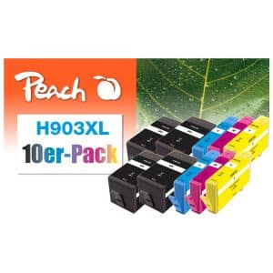 Peach H903XL 10 Druckerpatronen XL (2*bk
