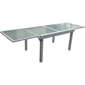 Garden Pleasure Ausziehtisch 135/270x90 Garten Terrasse Alu Glas Tisch Esstisch