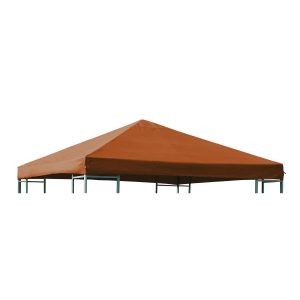 DEGAMO Ersatzdach für Metall- und Alupavillon 3x3 Meter terracottafarben