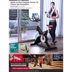 Sportstech Profi Indoor Cycle SX500 mit App Steuerung