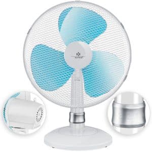 KESSER® - Tischventilator    mit 3-Leistungsstufen   Leise Betrieb   Oszillation ca. 85°   Neigungswinkel 30°   Geringes Betriebsgeräusch