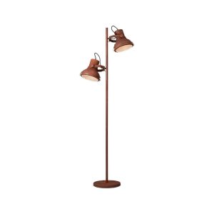 BRILLIANT Lampe Frodo Standleuchte 2flg rostfarbend   2x A60