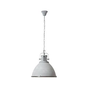 BRILLIANT Lampe Jesper Pendelleuchte 47cm Glas grau Beton   1x A60