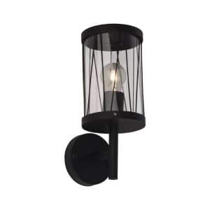 BRILLIANT Lampe Reed Außenwandleuchte stehend schwarz matt   1x A60