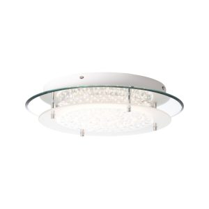Brelight Lampe Jolene LED Wand- und Deckenleuchte 36cm chrom/transparent   1x 16W LED integriert