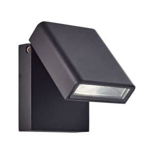 BRILLIANT Lampe Toya LED Außenwandstrahler schwarz   1x 7W LED integriert