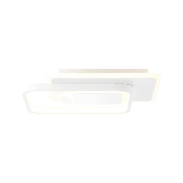 BRILLIANT Geron Wand- und Deckenleuchte 31x31cm weiß Innenleuchten