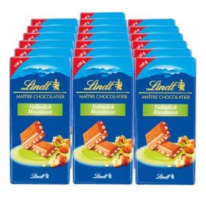 Lindt Maitre Vollmilch Haselnuss Schokolade 110 g