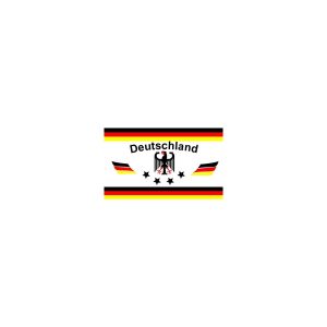 Flagge Deutschland 17 WEISS 4 STERNE 90 x 150 cm mit 2 Messingösen