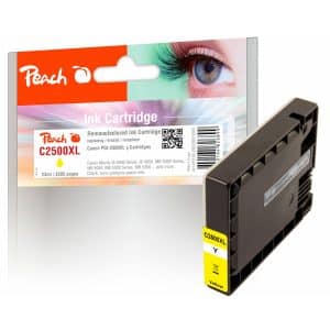 Peach C2500XLY Druckerpatrone XL ye ersetzt Canon PGI-2500XLY