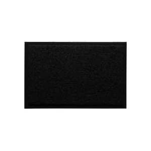 HOMCOM Fußmatte waschbar mit stabiler Gummiumrandung schwarz 120 x 80 x 0