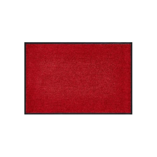 HOMCOM Fußmatte mit Gummiumrandung und rutschhemmende Rückseite rot 150 x 90 x 0