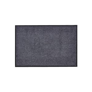 HOMCOM Fußmatte mit Gummiumrandung und rutschhemmende Rückseite anthrazit 90 x 60 x 0