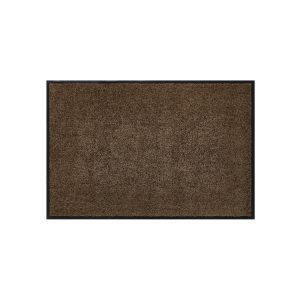 HOMCOM Fußmatte mit Gummiumrandung und rutschhemmende Rückseite braun 150 x 90 x 0