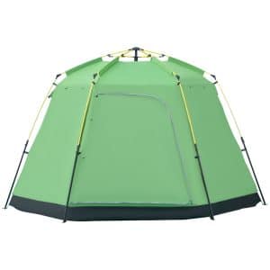 Outsunny Campingzelt mi Tragetasche grün 320L x 320B x 180H cm   camping zelt familienzelt pop  up zelt kuppelzelt angelzelt