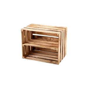 GrandBox Holz-Kiste 50x40x30cm mit Mittelbrett