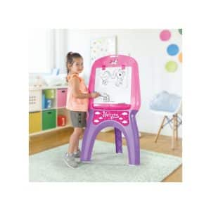 Jumbo-Kinder Tafel Unicorn Einhorn Mädchen Whiteboard Board Standtafel Rosa Lila