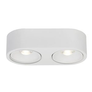 AEG Lampe Leca LED Wand- und Deckenleuchte 2flg weiß   2x 9W LED integriert (COB-Chip)
