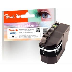 Peach B229XLBK Druckerpatrone XL bk ersetzt Brother LC-229XLBK für z.B. Brother MFCJ 5320 DW