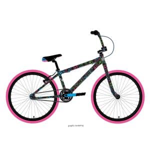 SE Bikes So Cal Flyer BMX 24 Zoll für Erwachsene und Jugendliche ab 160 cm Fahrrad Freestyle Rad für Tricks im Skatepark