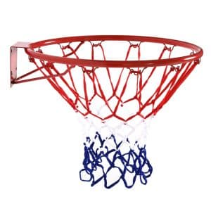 HOMCOM Basketballkorb mit Netz rot